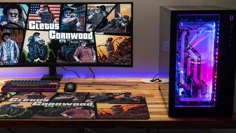 "Cletus Cornwood" — EsfandTV Deskmat