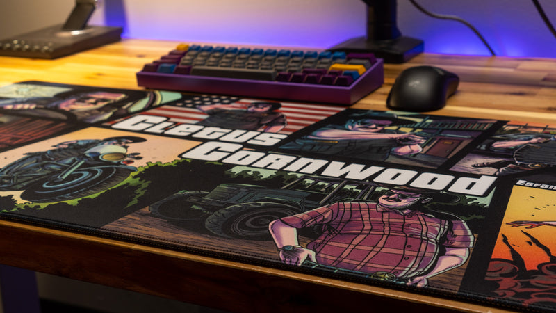 "Cletus Cornwood" — EsfandTV Deskmat