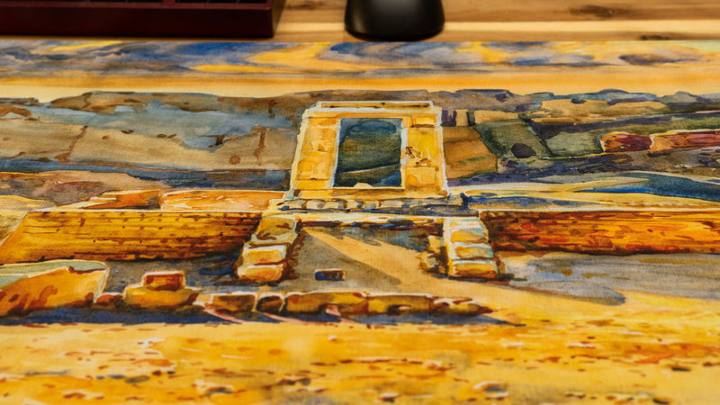 "Portal at Dendera Temple of Hathor" — History with Kayleigh Deskmat