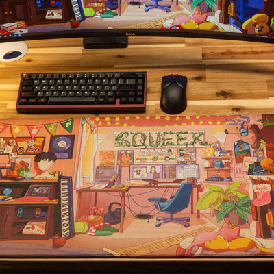 Squeex "The Pookie Pad" Limited Edition Content Creator Collaboration Gaming XL Gaming Mouse Pad