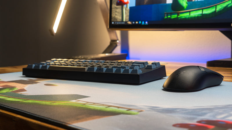 "Red Split" — Squeex Deskmat