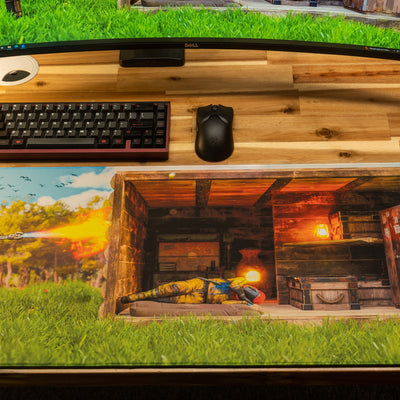 SebbyK "Flame Raid" Limited Edition Content Creator Collaboration XL Rust Gaming Mouse Pad