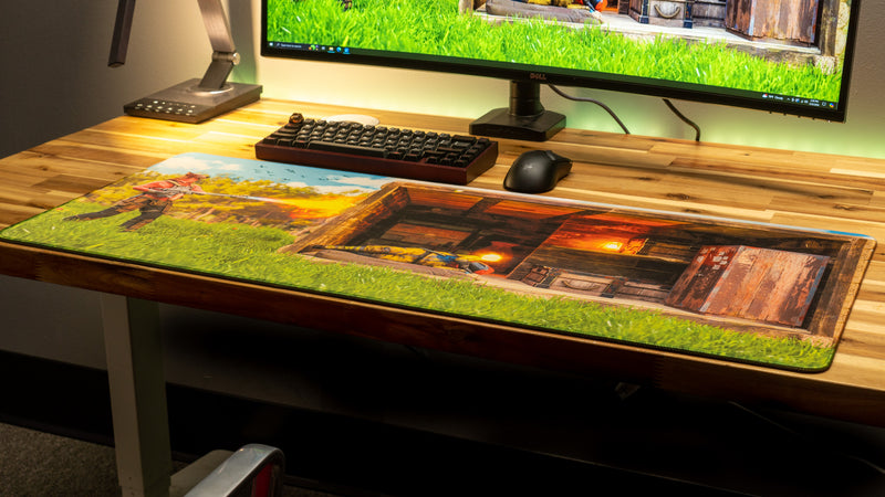 "Flame Raid" — Rust Deskmat