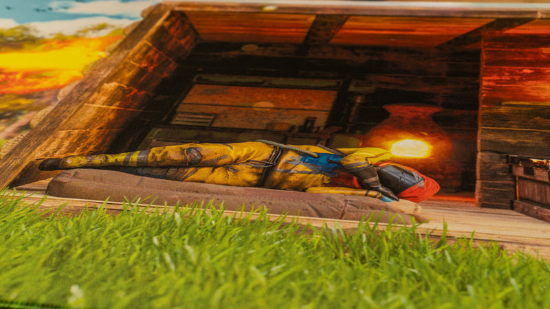"Flame Raid" — Rust Deskmat