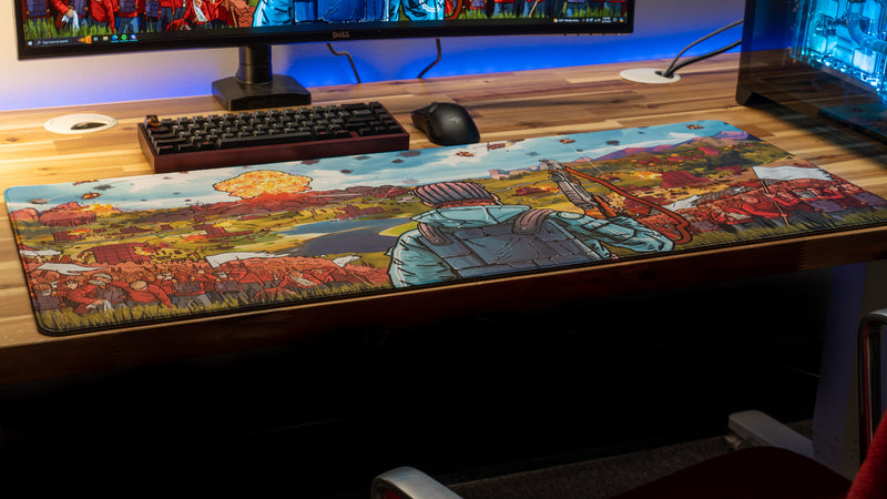 "Endgame" — Rust Deskmat