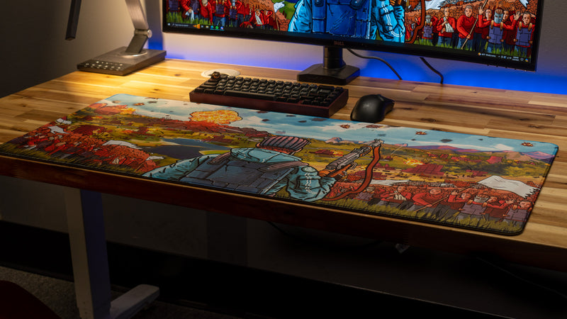 "Endgame" — Rust Deskmat