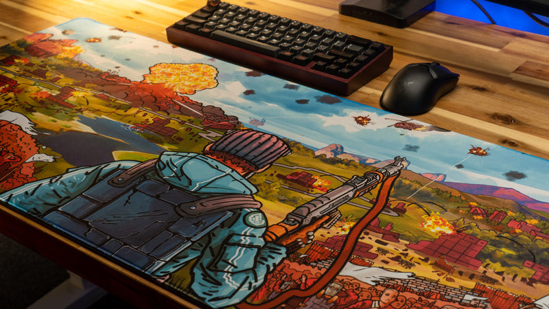 "Endgame" — Rust Deskmat