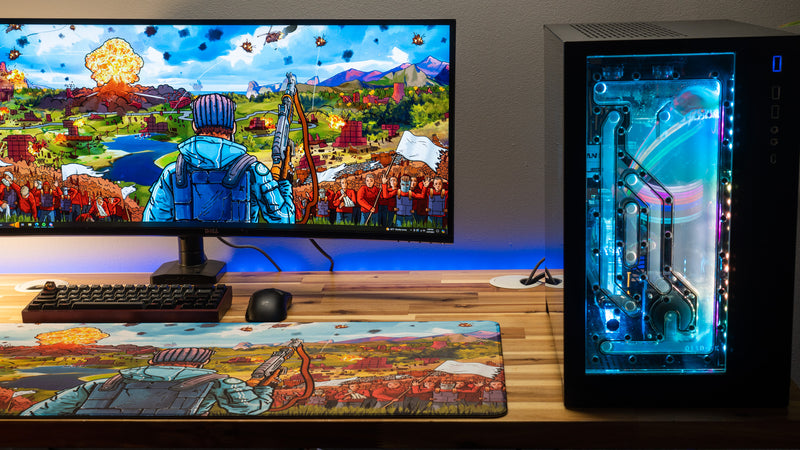 "Endgame" — Rust Deskmat