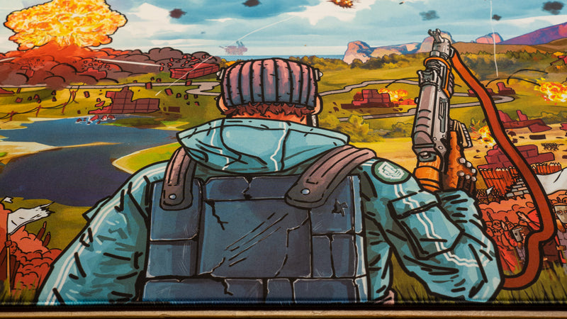 "Endgame" — Rust Deskmat