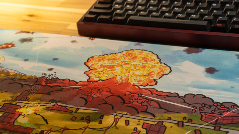 "Endgame" — Rust Deskmat