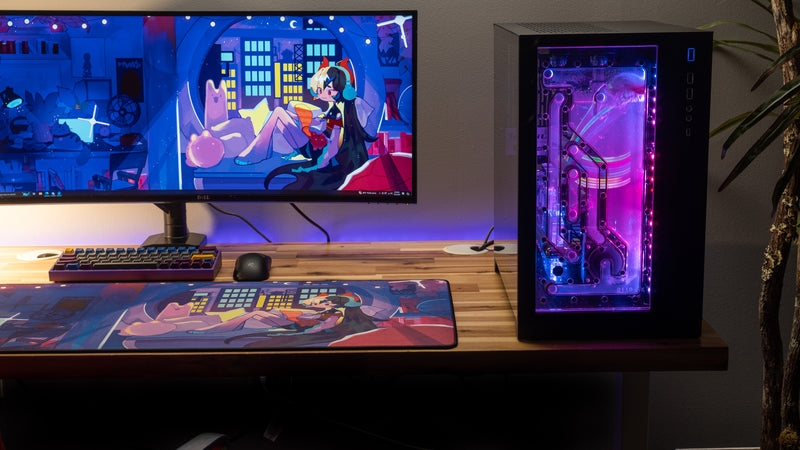 "Beo's Cozy Bedroom Retreat" — Beowulf Deskmat