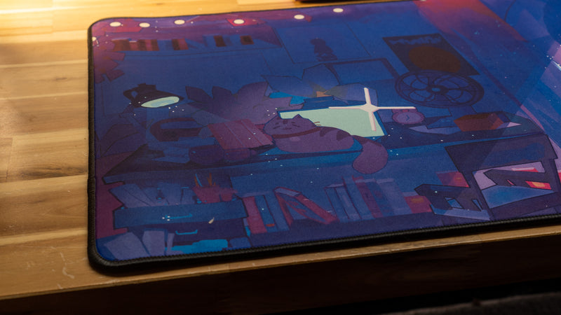 "Beo's Cozy Bedroom Retreat" — Beowulf Deskmat