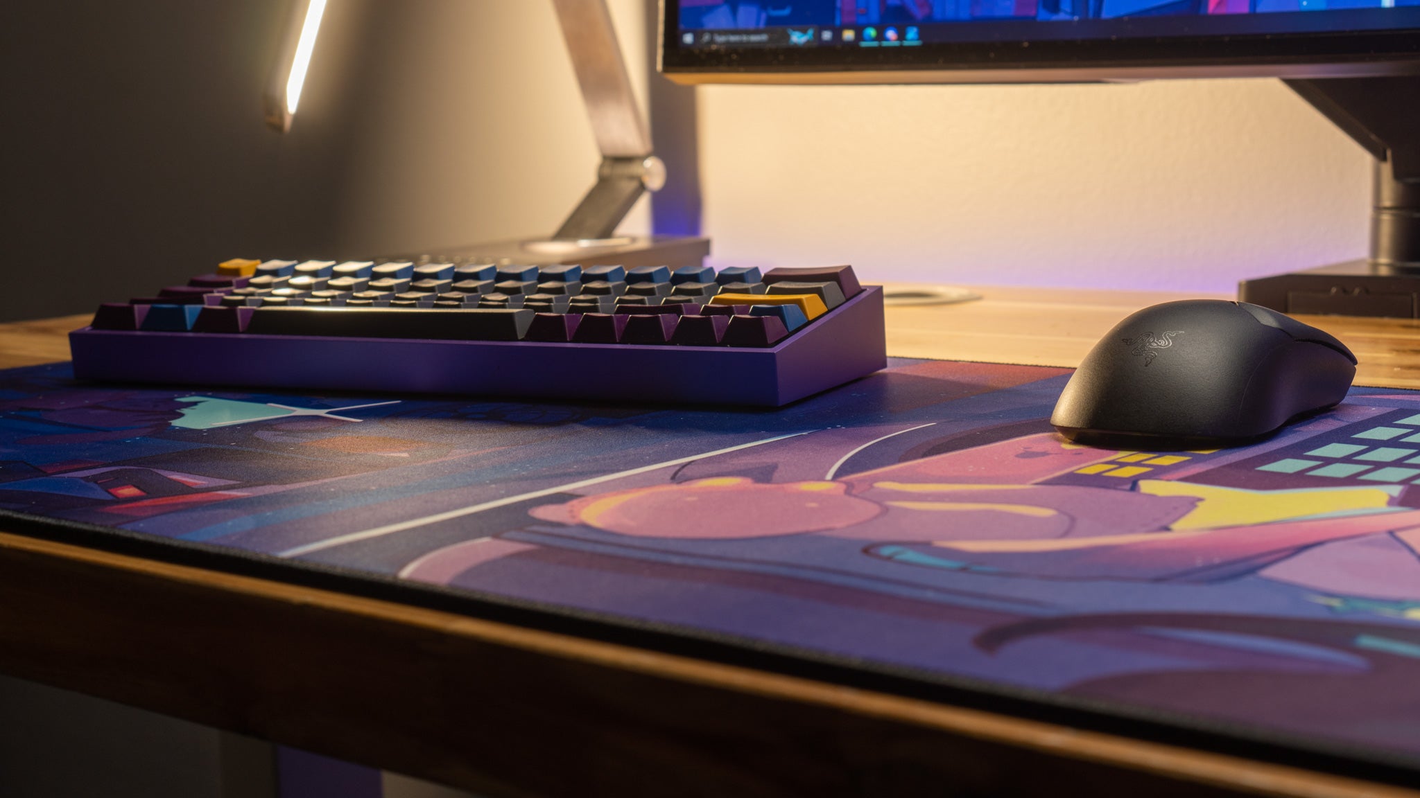 Beowulf "Beo's Cozy Bedroom Retreat" Content Creator Collaboration Gaming Mouse Pad Deskmat