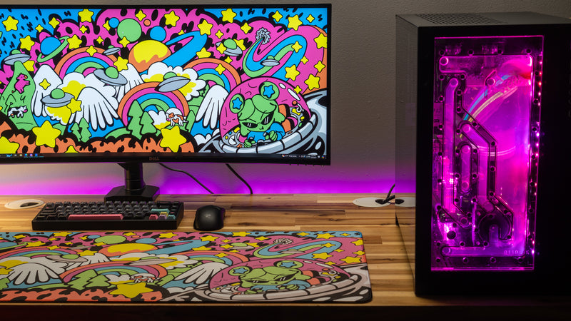 "Tour of the Galaxy" — Gabi Belle Deskmat