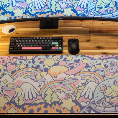 Gabi Belle "Tour of the Galaxy - Pastel" Content Creator Collaboration Gaming Mouse Pad Deskmat