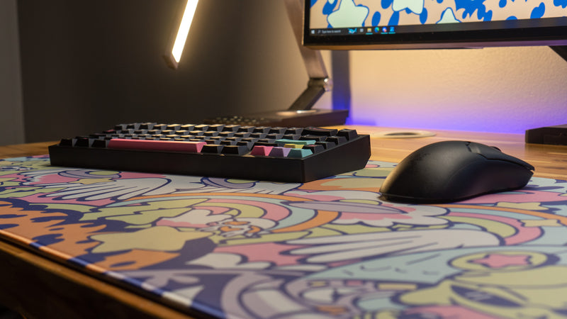 "Tour of the Galaxy - Pastel" — Gabi Belle Deskmat