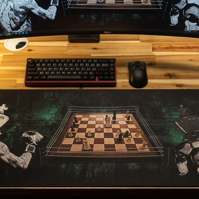 MovingwithMat "Chessboxing Champ" Limited Edition Content Creator Collaboration Gaming Deskmat Mouse Pad