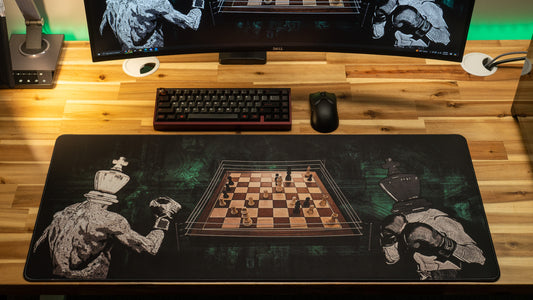 "Chessboxing Champ" MovingwithMat XL gaming deskmat — Epic Desk