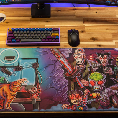 Dansgaming "Horror Month 2024" Content Creator Collaboration Gaming XL Gaming Mouse Pad Deskmat