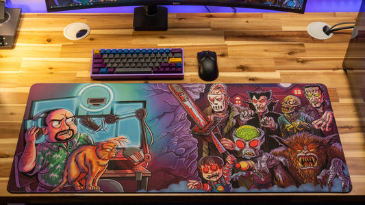 "Horror Month 2024" Dansgaming XL gaming deskmat — Epic Desk