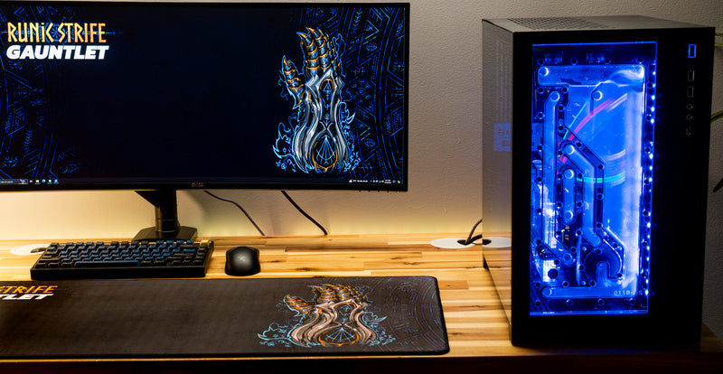 "Runic Strife Gauntlet" — Zizaran Deskmat