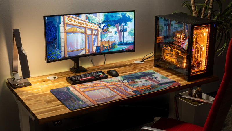 "The OwengeJuice Cafe" — OwengeJuice Deskmat