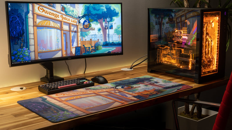"The OwengeJuice Cafe" — OwengeJuice Deskmat