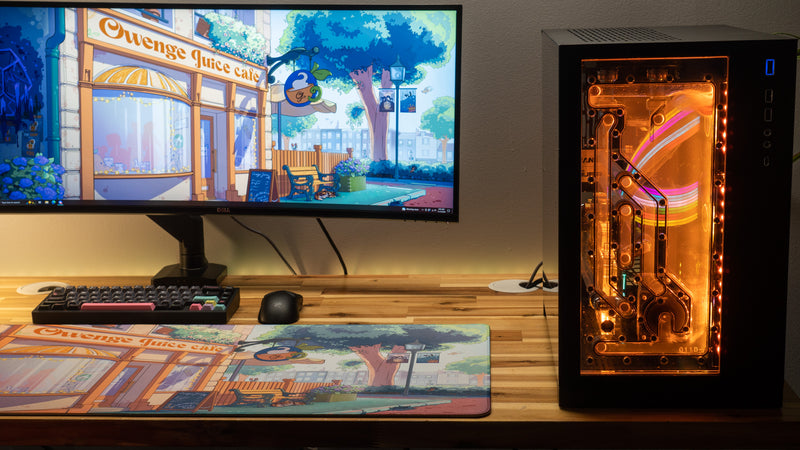 "The OwengeJuice Cafe" — OwengeJuice Deskmat