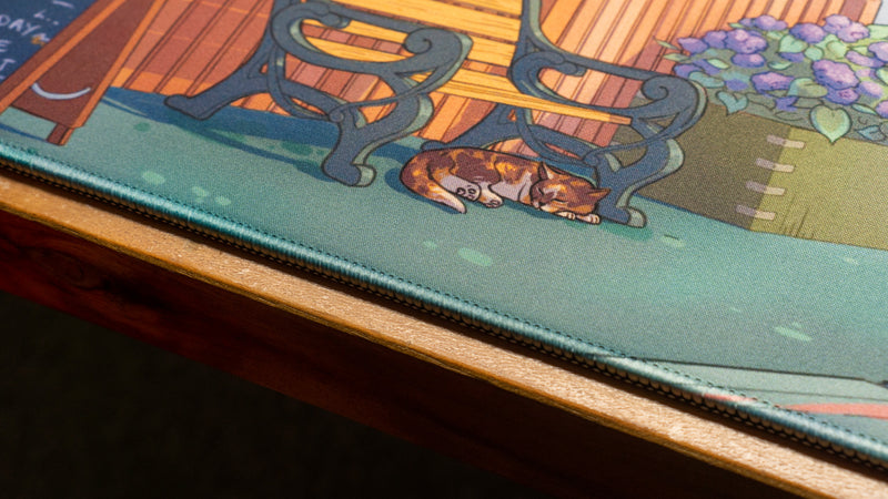 "The OwengeJuice Cafe" — OwengeJuice Deskmat