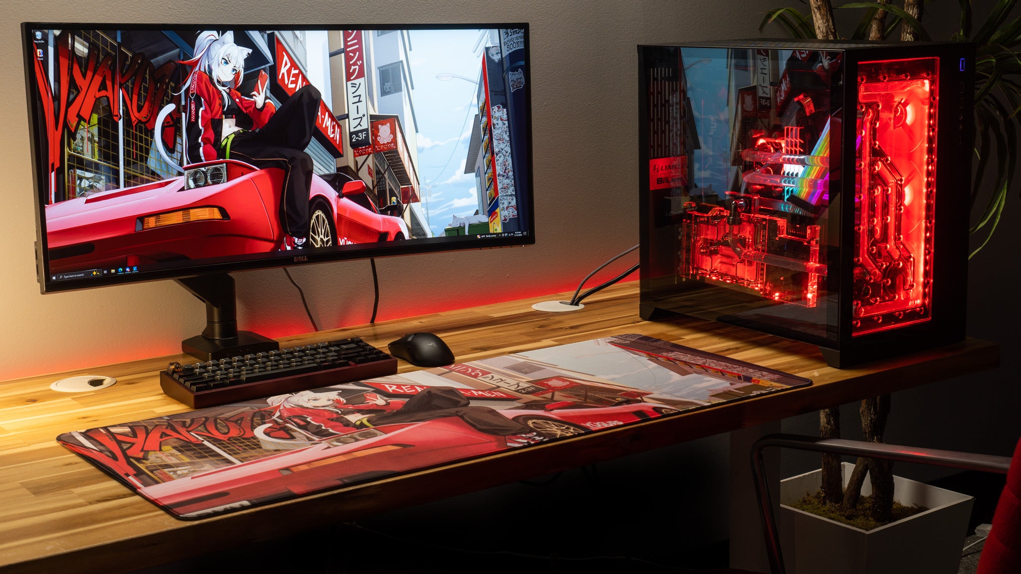 Renyan "SPRING 2024 - Mikan's NSX" Content Creator Collaboration Gaming Gaming Mouse Pad Deskmat Supersampling