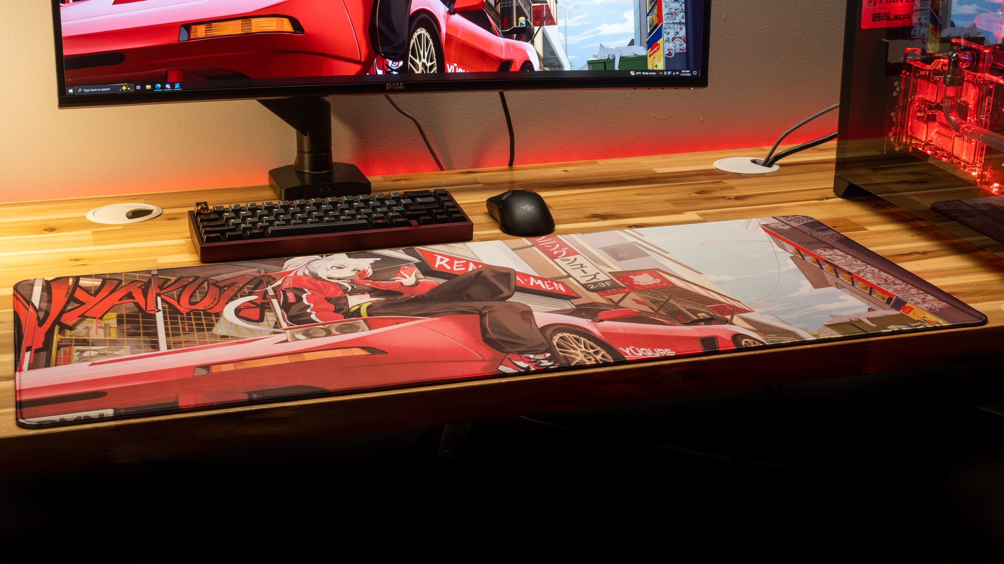 Renyan "SPRING 2024 - Mikan's NSX" Content Creator Collaboration Gaming Gaming Mouse Pad Deskmat Supersampling