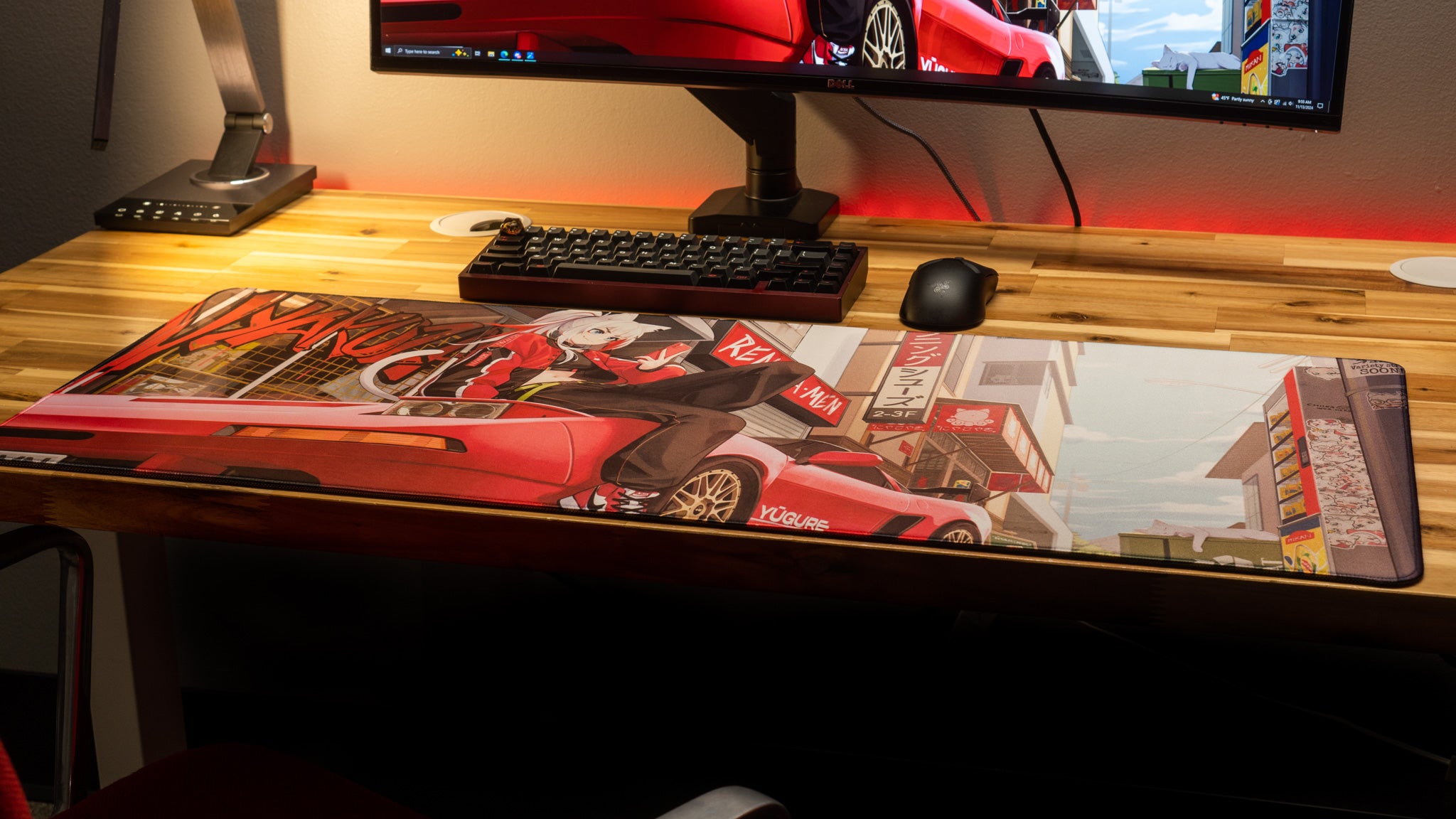 Renyan "SPRING 2024 - Mikan's NSX" Content Creator Collaboration Gaming Gaming Mouse Pad Deskmat Supersampling