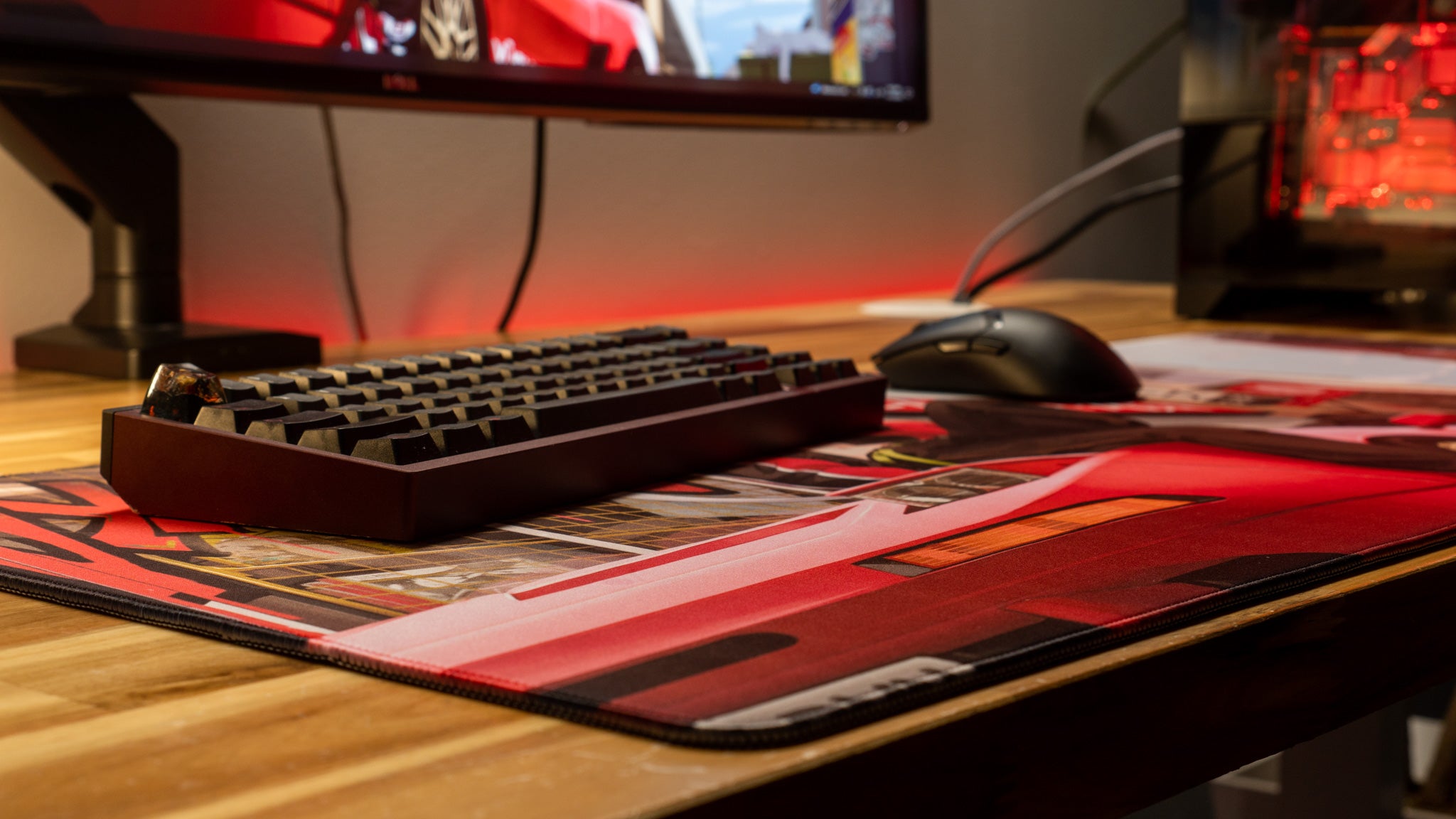 Renyan "SPRING 2024 - Mikan's NSX" Content Creator Collaboration Gaming Gaming Mouse Pad Deskmat Supersampling