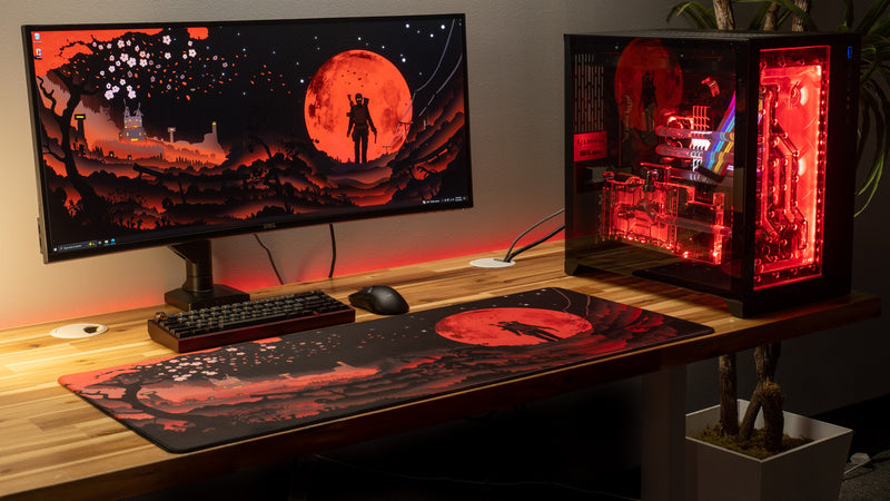 "Blood Moon" — Rust Deskmat