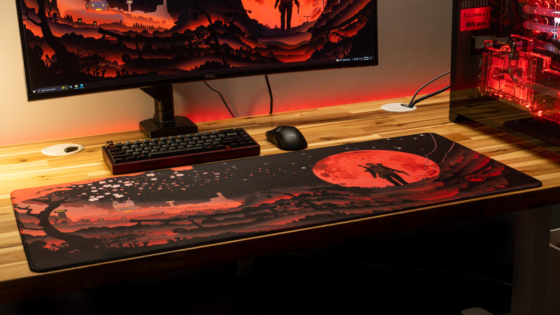 "Blood Moon" — Rust Deskmat