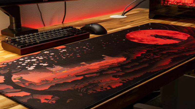 "Blood Moon" — Rust Deskmat