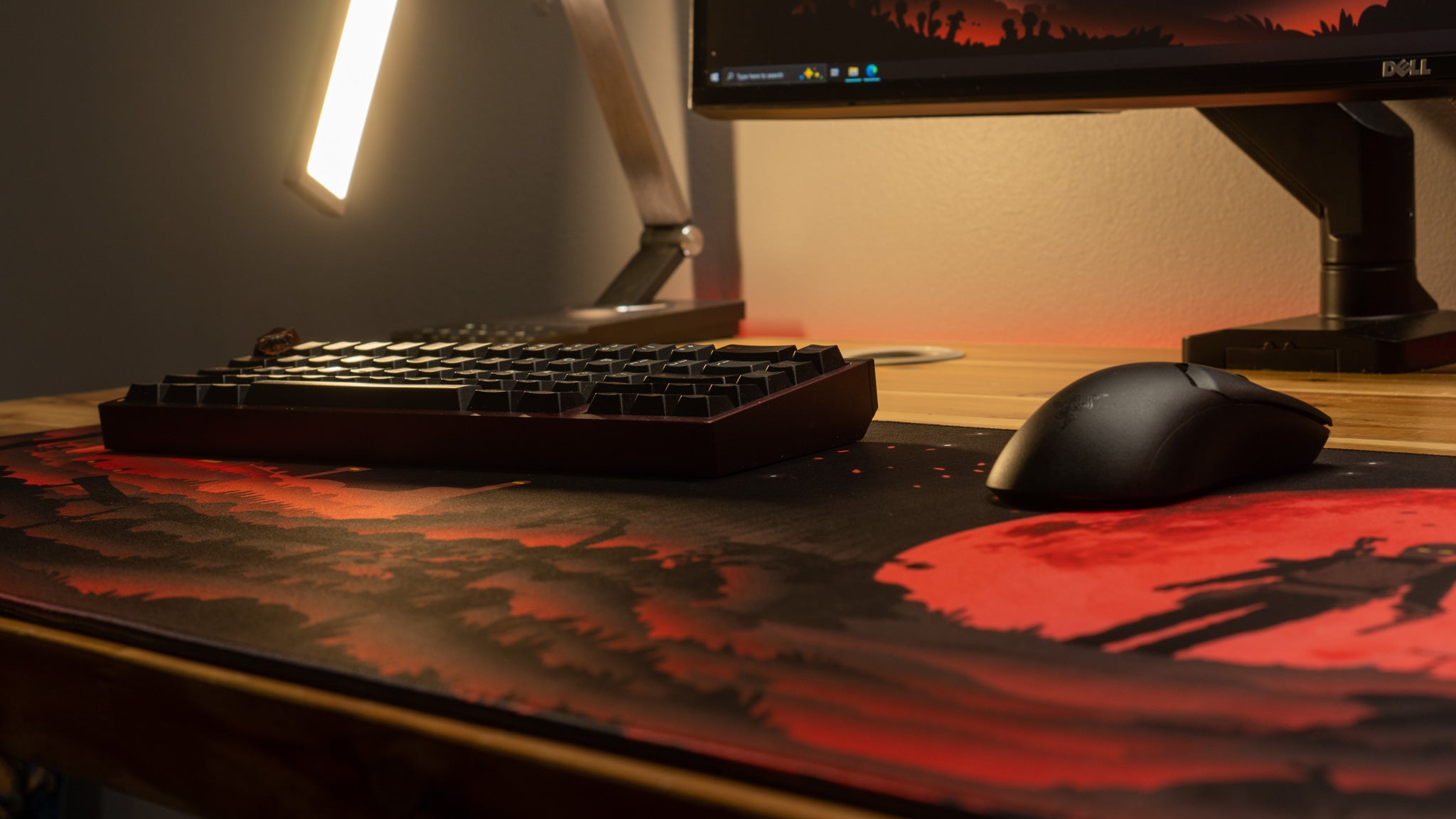 AloneinTokyo "Blood Moon" Rust Limited Edition Content Creator Collaboration Gaming Deskmat Mouse Pad