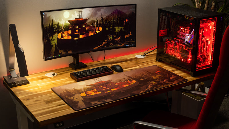 "Nightfall" — Rust Deskmat
