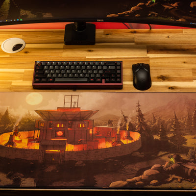 AloneinTokyo "Nightfall" Rust Limited Edition Content Creator Collaboration Gaming Deskmat Mouse Pad