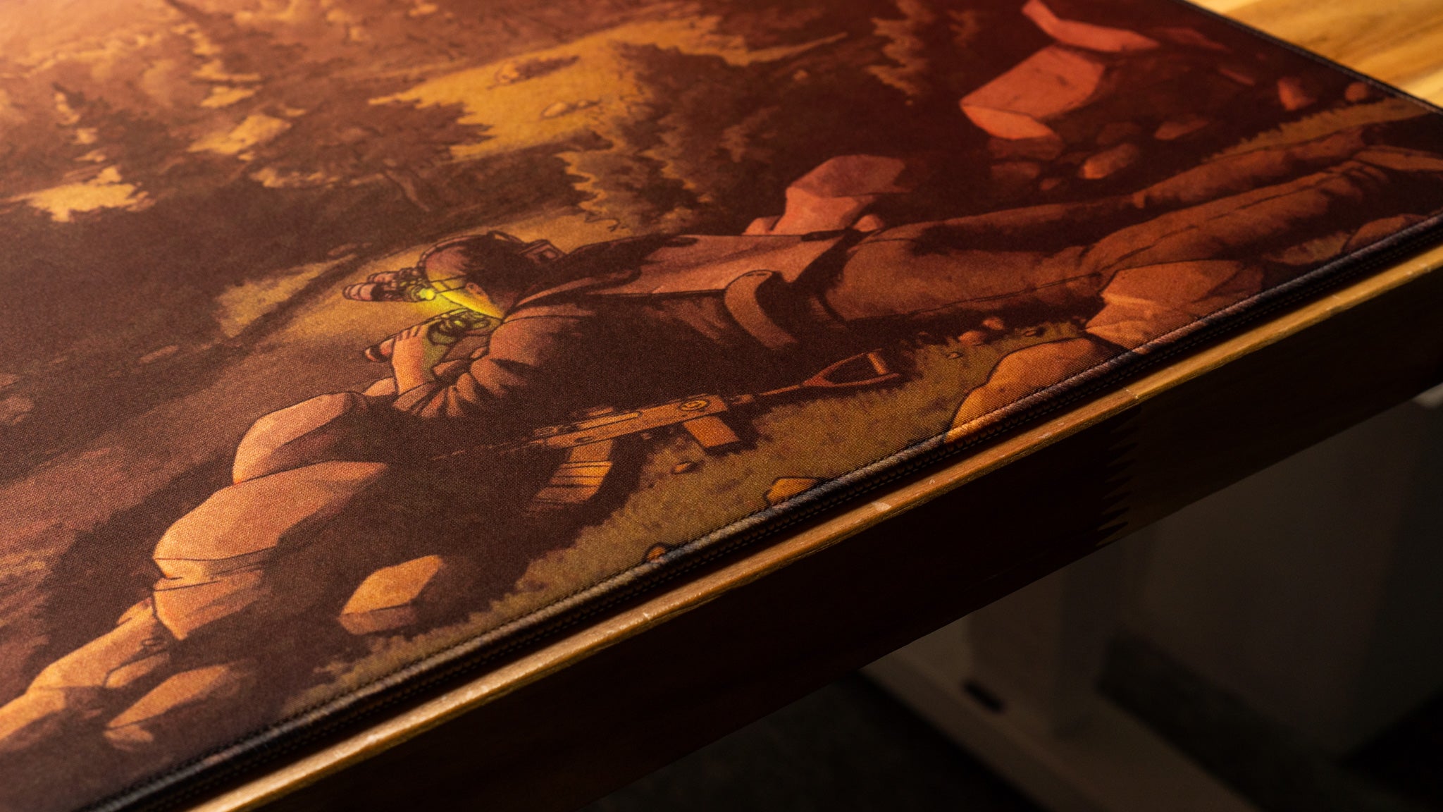 AloneinTokyo "Nightfall" Rust Limited Edition Content Creator Collaboration Gaming Deskmat Mouse Pad