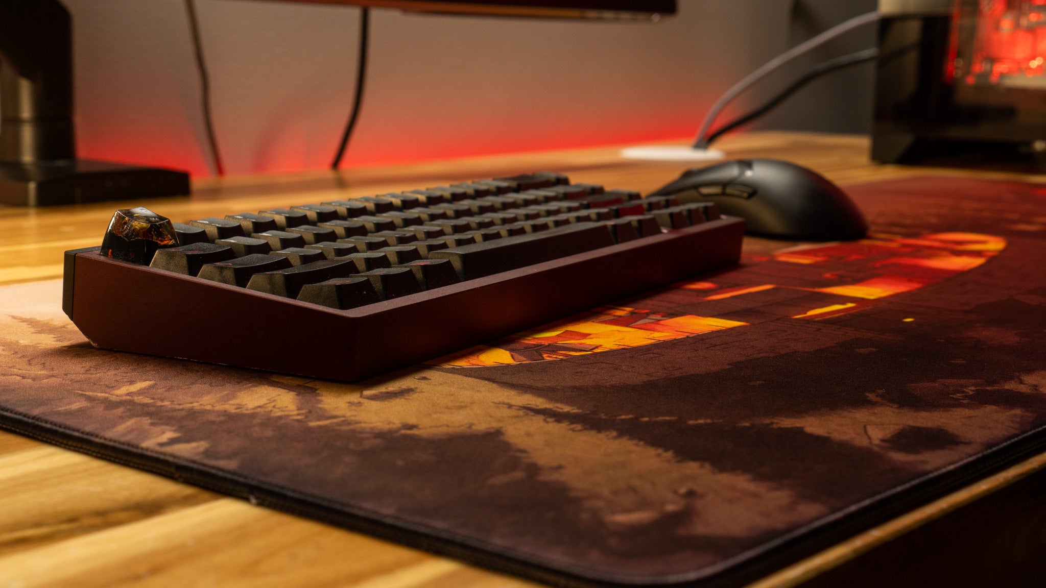 AloneinTokyo "Nightfall" Rust Limited Edition Content Creator Collaboration Gaming Deskmat Mouse Pad