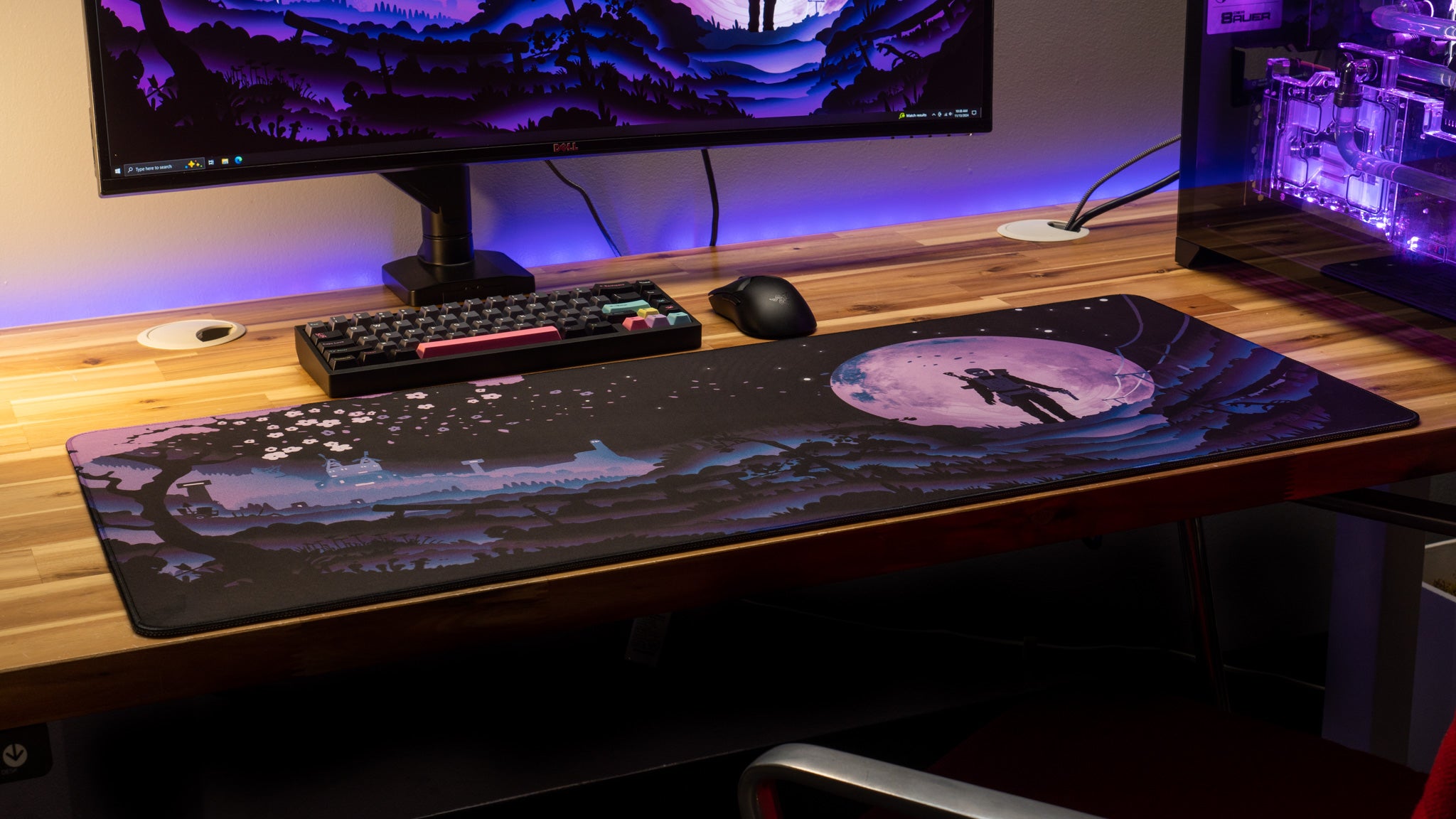 AloneinTokyo "Cherry Blossom" Rust Limited Edition Content Creator Collaboration Gaming Deskmat Mouse Pad