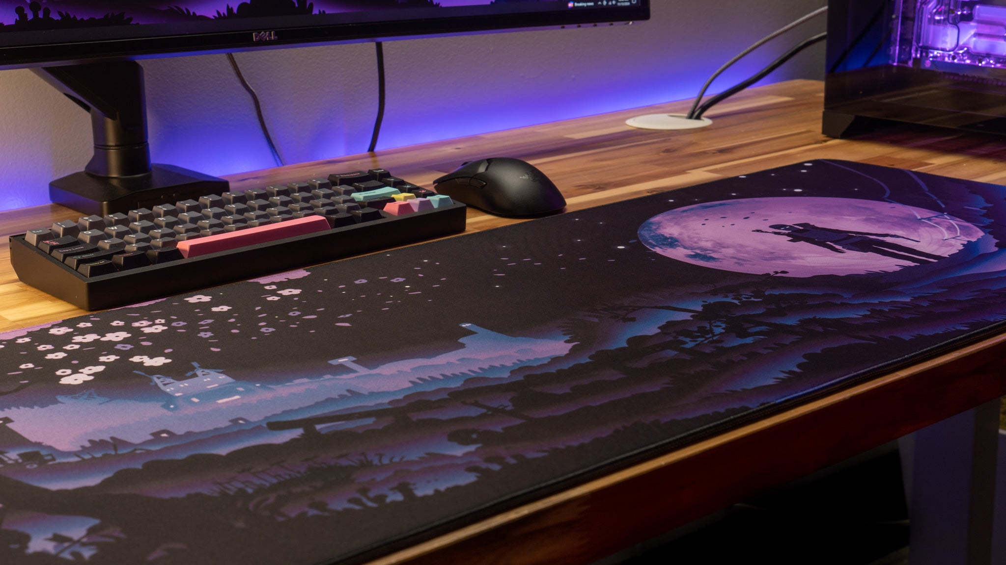 AloneinTokyo "Cherry Blossom" Rust Limited Edition Content Creator Collaboration Gaming Deskmat Mouse Pad