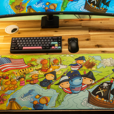 AlternateHistoryHub "A New World" Limited Edition Content Creator Collaboration Gaming XL Gaming Deskmat Mouse Pad