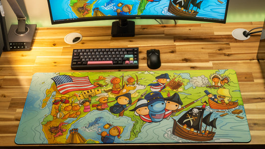 "A New World" AlternateHistoryHub XL gaming deskmat — Epic Desk