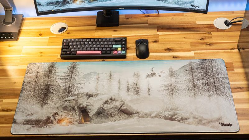 "Snowscape" Tahliaaj XL gaming deskmat — Epic Desk