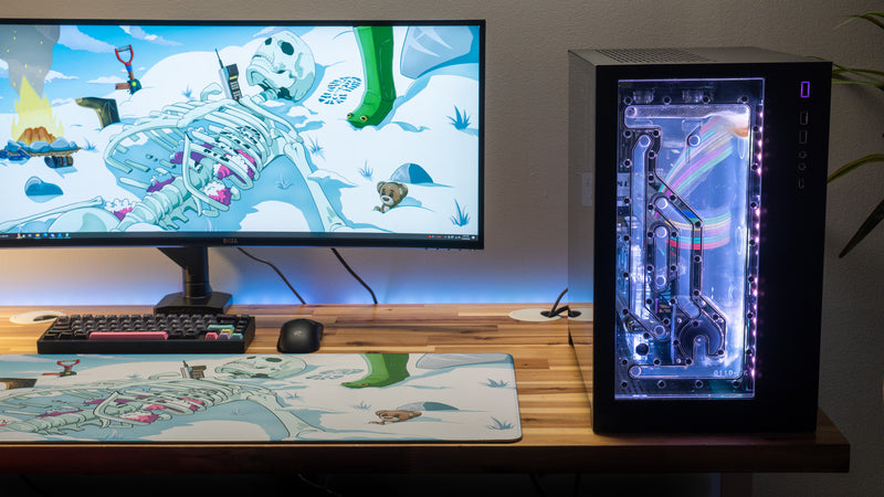 "Chilled Bones" — Rust Deskmat
