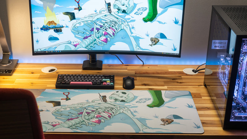"Chilled Bones" — Rust Deskmat