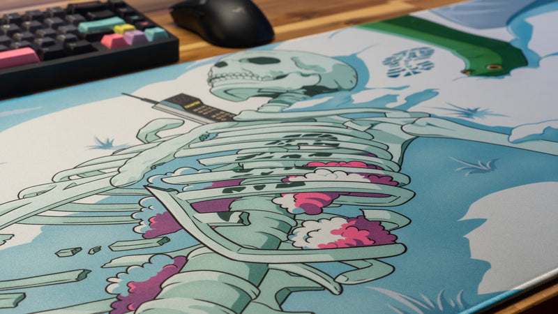 "Chilled Bones" — Rust Deskmat