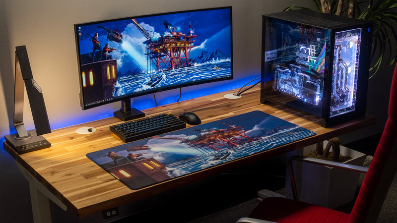 "Night Rig" — Falcon Deskmat